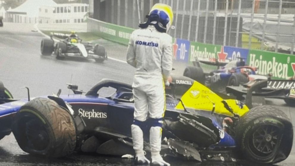 Franco Colapinto sufre para el Gran Premio de Las Vegas de Fórmula 1 debido al fuerte accidente en Brasil