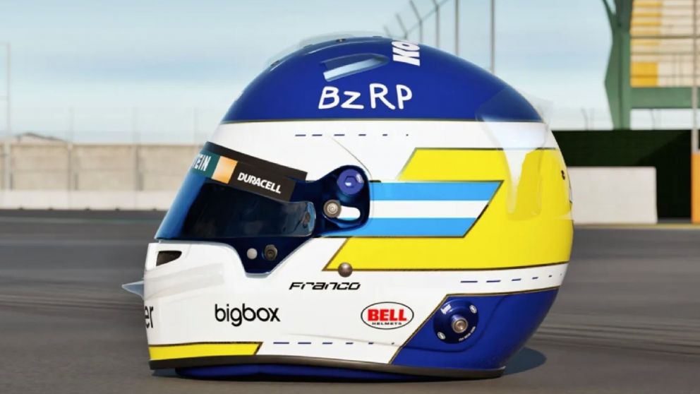 El sentido posteo de Williams por el casco de Franco Colapinto en homenaje a Reutemann