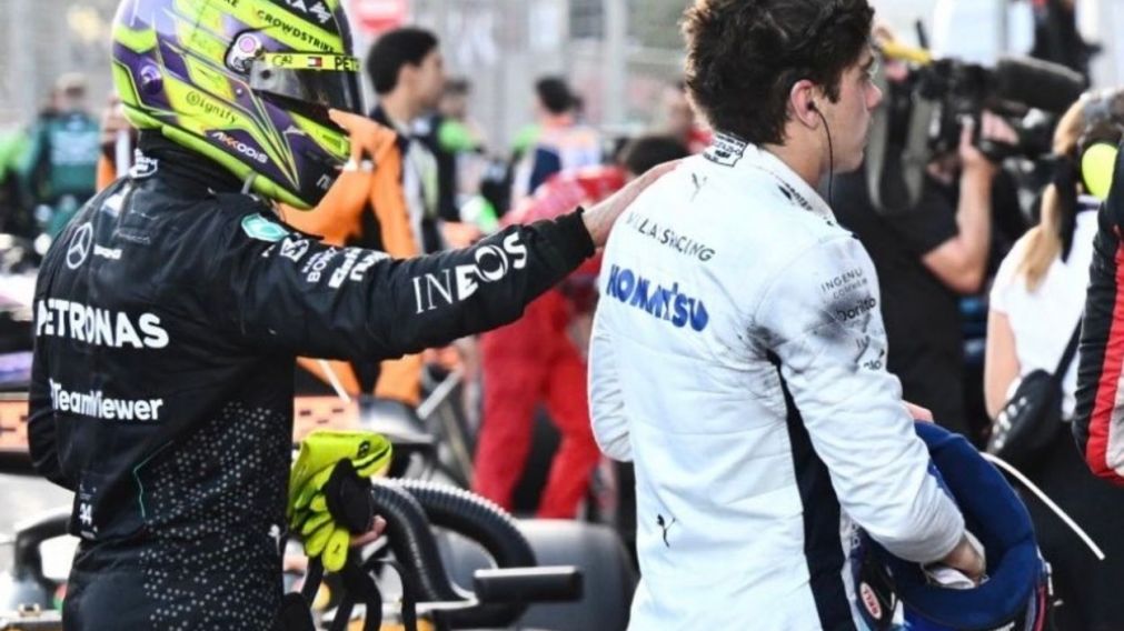 Fórmula 1: la reacción viral de Lewis Hamilton ante el despiste de Franco Colapinto en el GP de Brasil