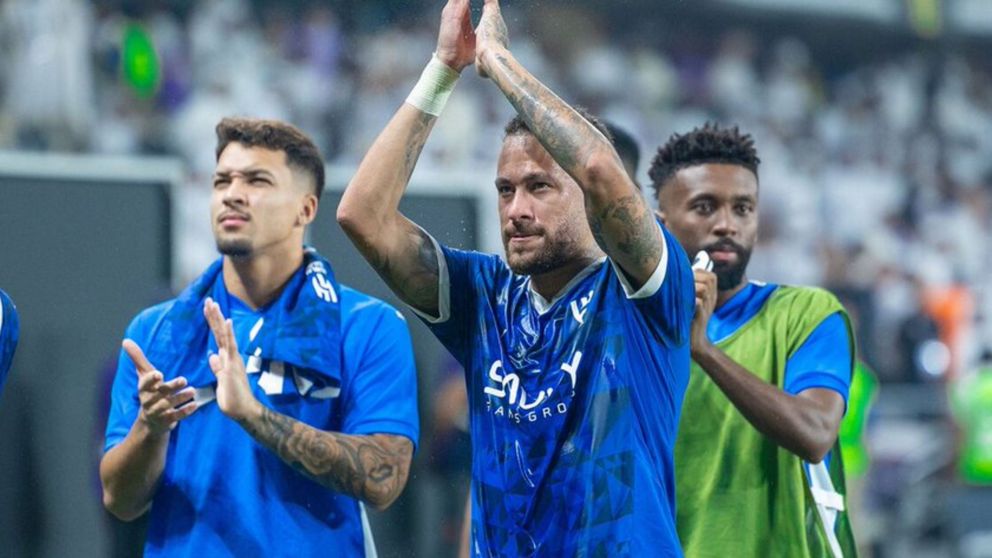 Neymar volvió a jugar después de más de un año en el contundente triunfo de Al Hilal