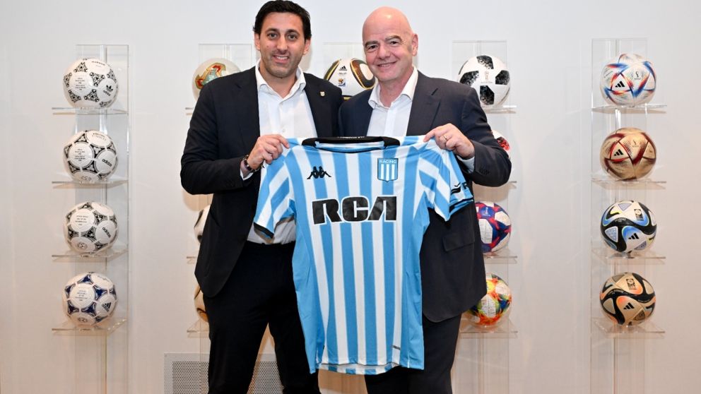 Diego Milito se reuni� con Gianni Infantino y Racing fue un EJE CLAVE de la charla: "estamos proyectando..."