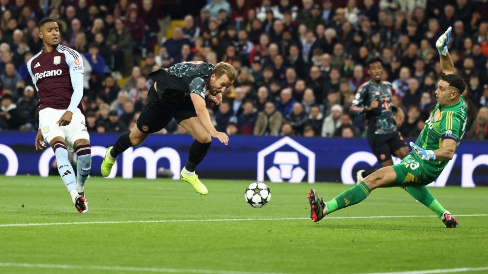 Dibu Martínez fue FIGURA en el HISTÓRICO TRIUNFO de Aston Villa ante Bayern Múnich por la Champions League