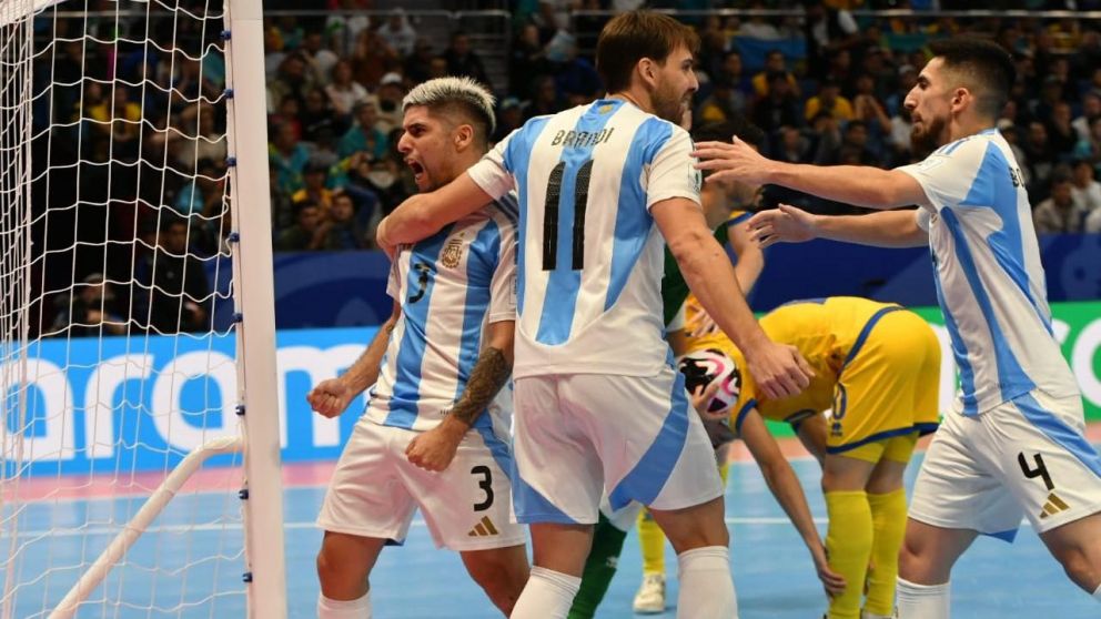 Mundial de Futsal 2024: La Selección Argentina goleó a Kazajistán y logró el pasaje a SEMIFINALES