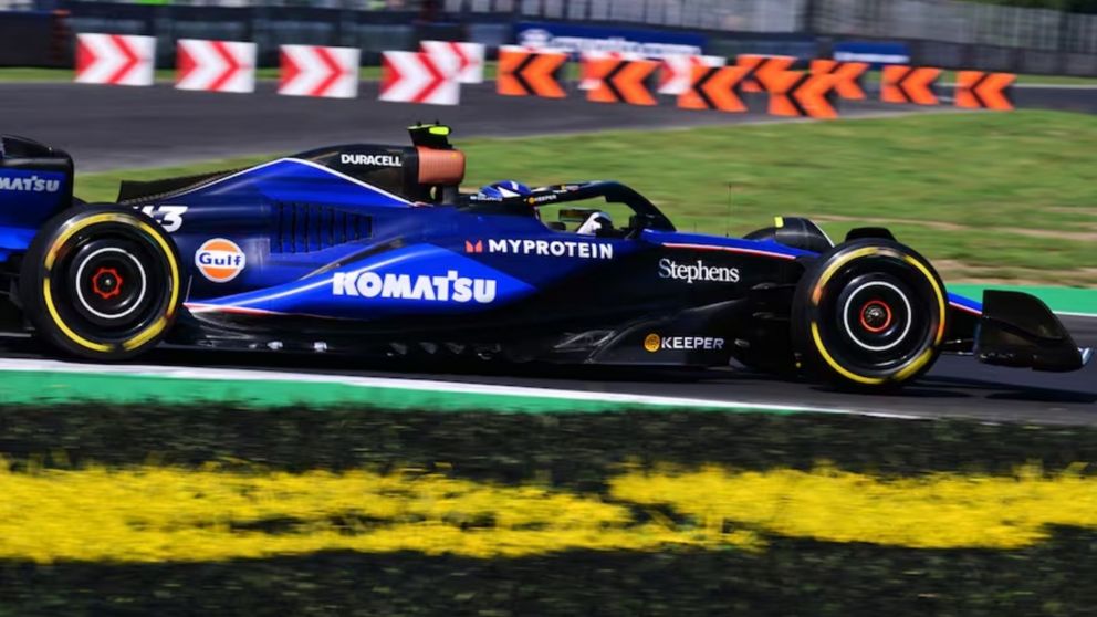 Fórmula 1: Franco Colapinto clasificó 18° con el Williams en el Gran Premio de Italia en Monza