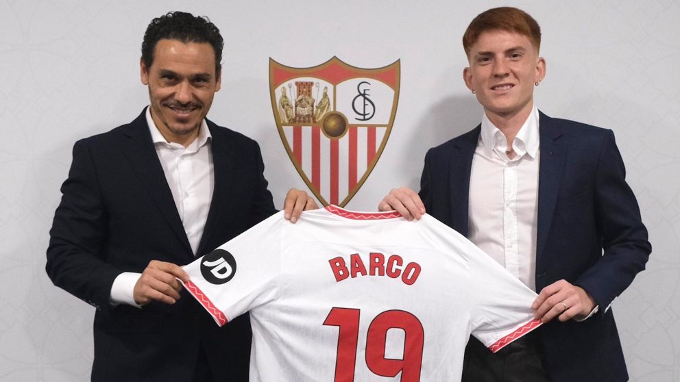 Con imágenes de Maradona, así fue el VIDEO DE PRESENTACIÓN de Valentín Barco en Sevilla