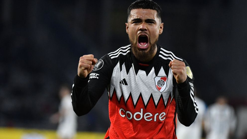 AGÓNICO cabezazo de Paulo Díaz para el triunfo de River en la ida de los octavos de final de la Copa Libertadores ante Talleres de Córdoba