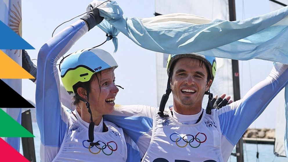 Conocé a Mateo Majdalani y Eugenia Bosco, ganadores en vela de la segunda medalla argentina en los Juegos Olímpicos París 2024