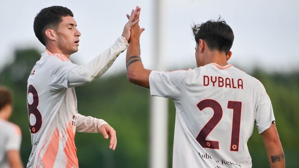 Matías Soulé LA ROMPIÓ en su primer partido en Roma: gol y asistencia para Dybala