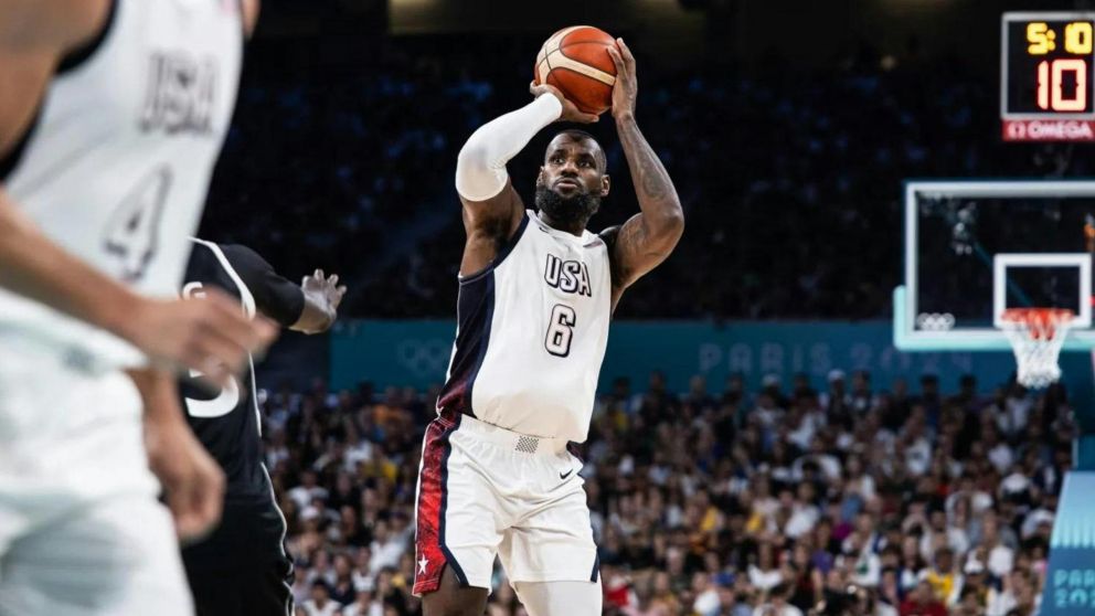 Juegos Olímpicos París 2024: LeBron James sumó una TREMENDA MARCA en Estados Unidos ante Sudan del Sur