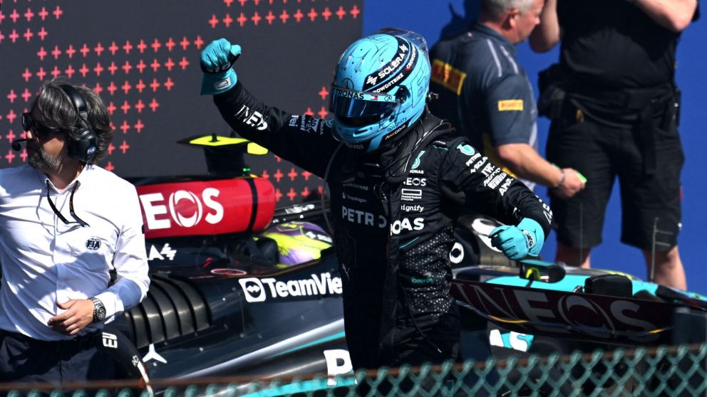 George Russell SORPRENDI� y se qued� con el GP de B�lgica de F�rmula 1