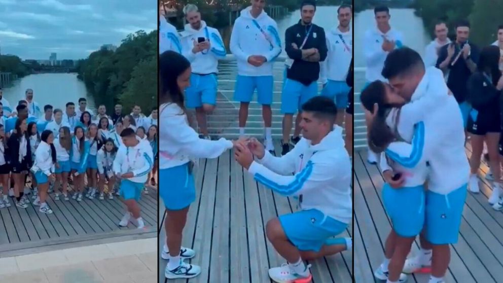 TREMENDO: Pablo Simonet le pidió casamiento a Pilar Campoy durante los Juegos Olímpicos 2024