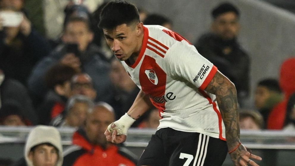 Adam Bareiro DEBUTÓ en la victoria de River frente a Olimpia de Paraguay
