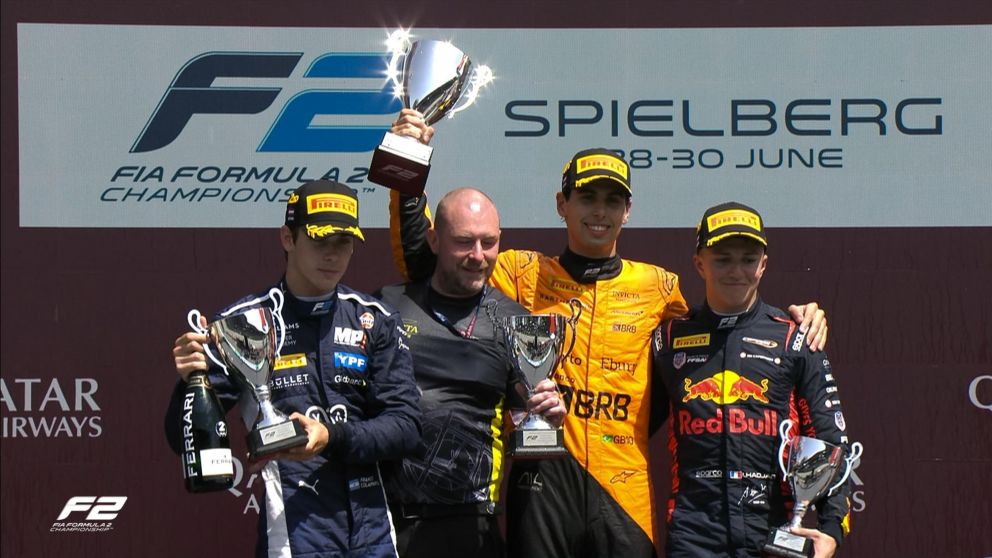 Video: Franco Colapinto hizo una TREMENDA CARRERA en GP de Austria de la Fórmula 2 y terminó segundo