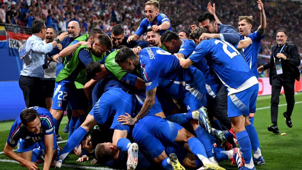 Italia, con un golazo en el octavo minuto de descuento, pas� de ronda en la Eurocopa 2024: empate con Croacia