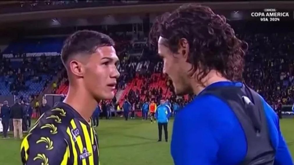 VIDEO: el ENORME gesto de Cavani con un jugador DEBUTANTE ante BOCA