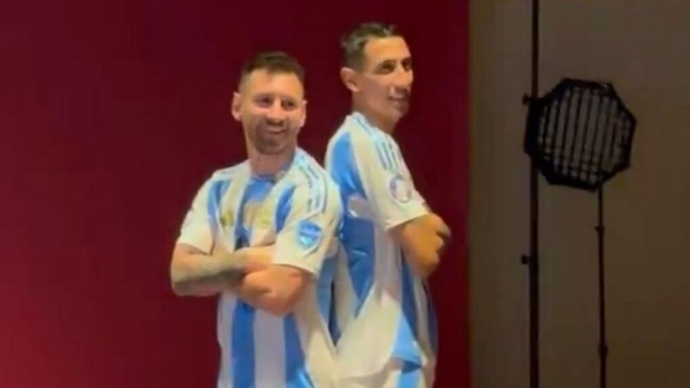 Video: la DIVERTIDA sesión de fotos de Messi y Di María con un mensaje que REVOLUCIONÓ las redes sociales