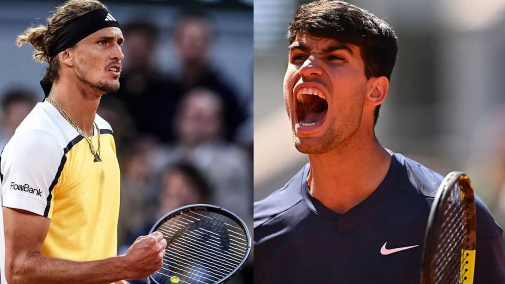 Alexander Zverev vs Carlos Alcaraz, por la final de Roland Garros 2024: hora, cronograma y dónde ver EN VIVO