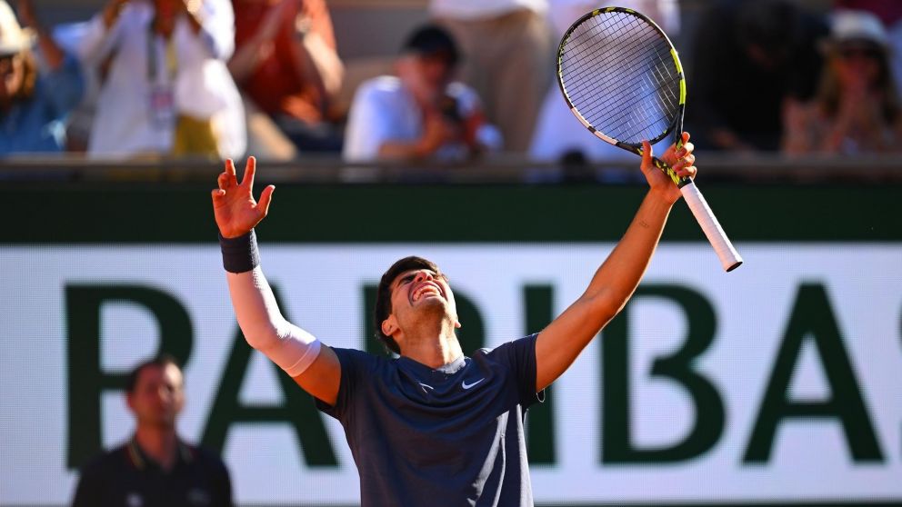 Carlos Alcaraz le ganó UN PARTIDAZO a Sinner y jugará la final de Roland Garros