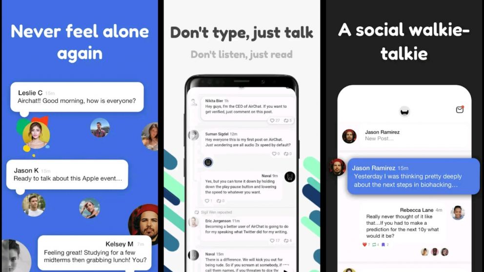Así es AirChat, la aplicación que desafía a WhatsApp, Instagram y Facebook