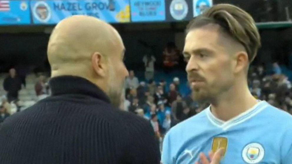 IMPACTANTE VIDEO: Pep Guardiola RETÓ a Jack Grealish y ARDE Manchester City