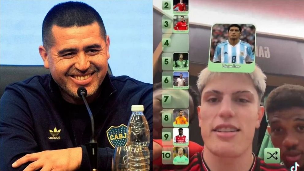 TREMENDO: Garnacho incluyó a Riquelme en su Top 10 histórico