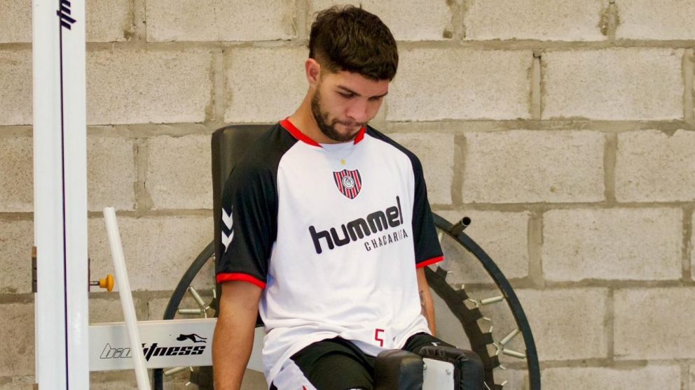 Se acerca su vuelta: Luciano Perdomo volvi� a entrenarse en Chacarita tras su ACCIDENTE