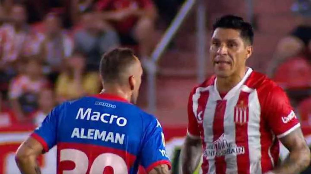 Video: El durísimo cruce entre Enzo Pérez y Brahian Alemán