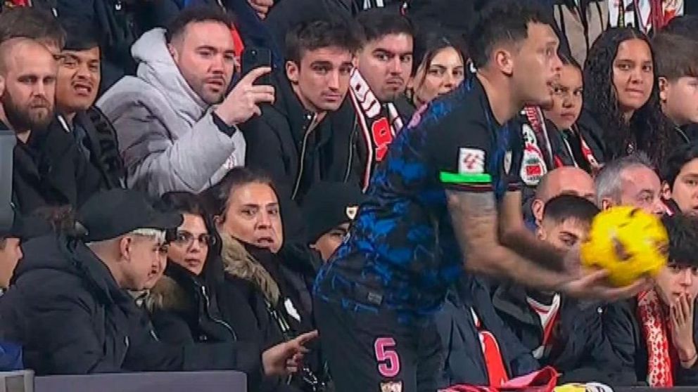 Caso Lucas Ocampos: qué dice el informe del árbitro y qué sanción le podría caber a Rayo Vallecano