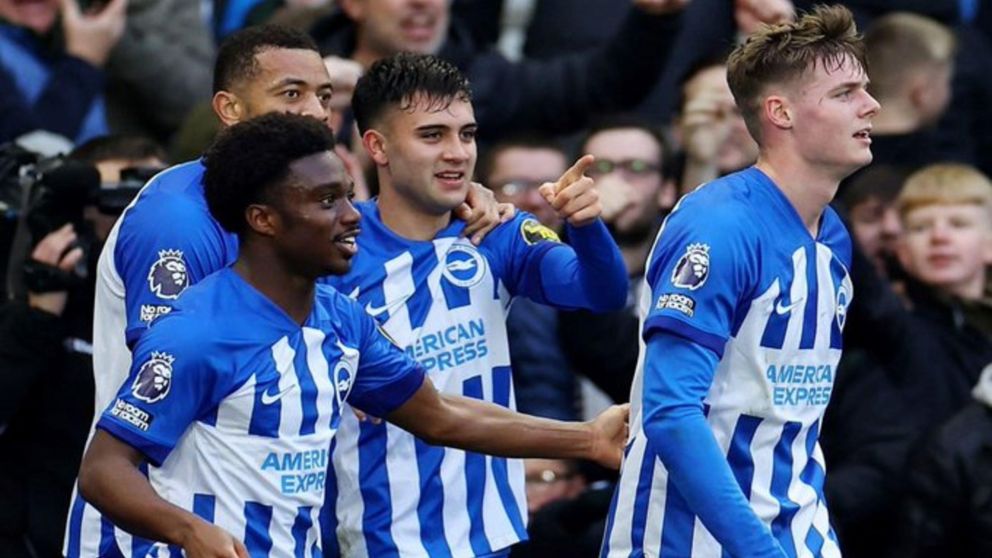 Facundo Buonanotte la metió en la victoria de Brighton sobre Crystal Palace