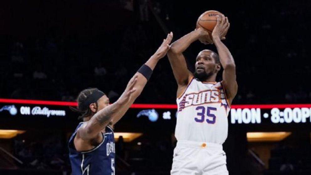 Kevin Durant llegó a los 28.000 puntos en la NBA en la derrota de Phoenix Suns ante Orlando Magic