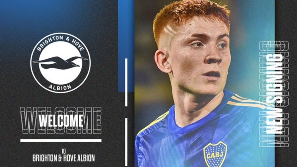 Oficial: Brighton anunció la contratación de Barco tras su salida de Boca