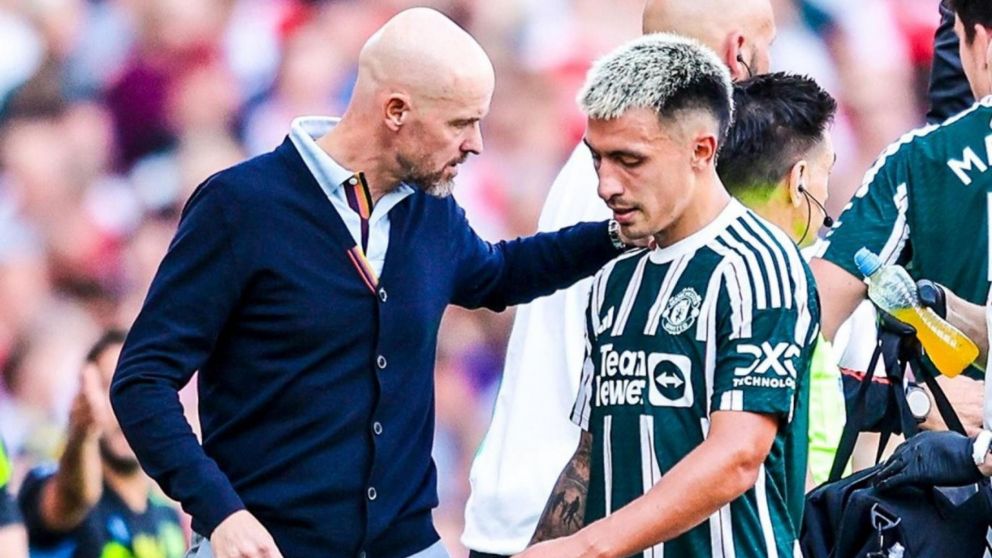 Manchester United necesita a Lisandro Martínez y Erik ten Hag se desespera por su vuelta