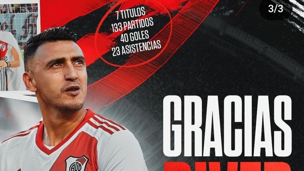 Se va de River: Matías Suárez se despidió de los hinchas con un emotivo posteo