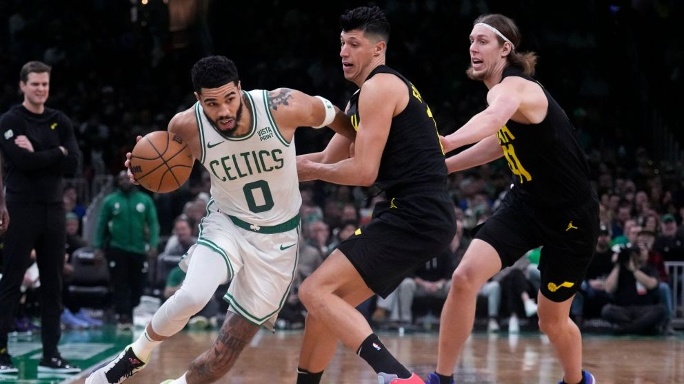 NBA: Boston Celtics le ganó fácil a Utah Jazz con un Tatum versión MVP