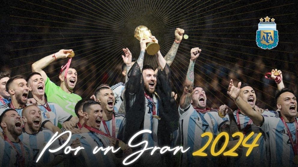 "Levantemos la copa bien alto": el emotivo video de la Selección Argentina en el cierre de 2023