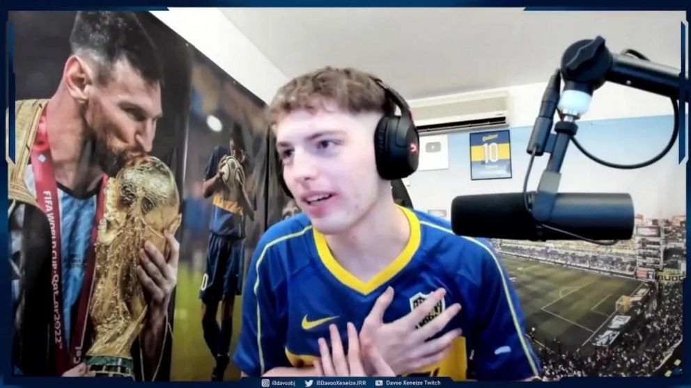 Riquelme felicitó Davoo Xeneize, el streamer estrella de Boca