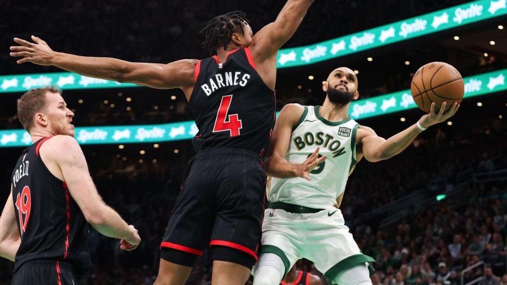 NBA: Boston Celtics le ganó con lo justo a Toronto Raptors