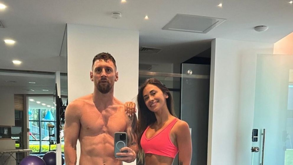 De verano: la foto viral de Lionel Messi con Antonela Roccuzzo
