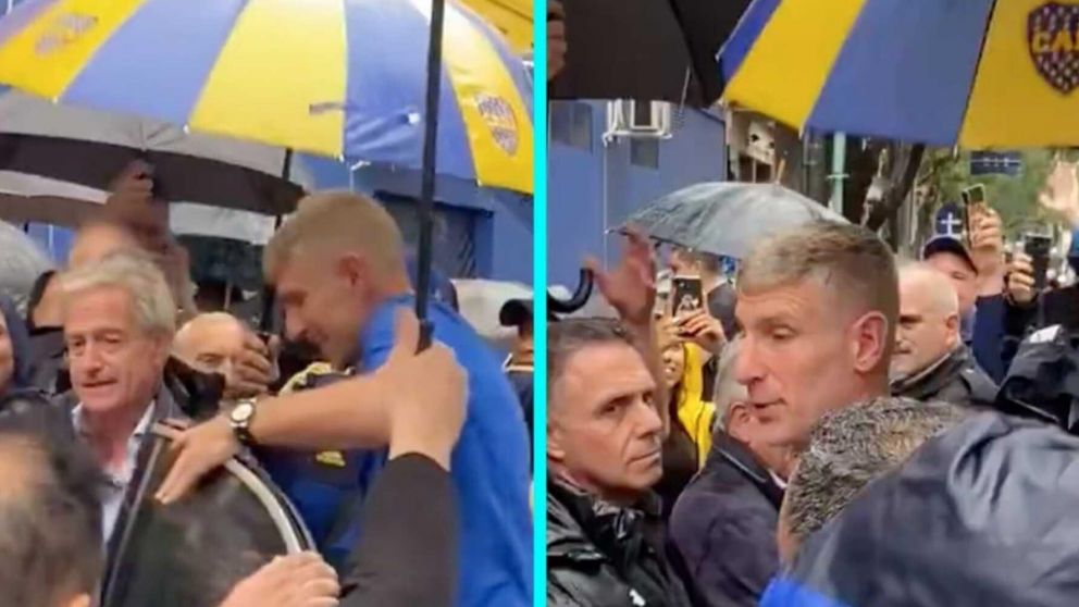 Elecciones en Boca: Martín Palermo llegó a votar en medio del aliento de los hinchas
