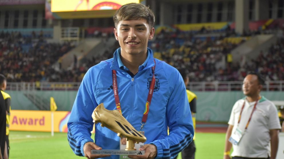 Mundial Sub 17: Agustín Ruberto ganó la Bota de Oro