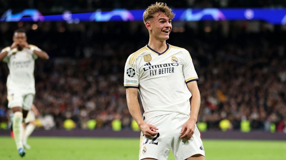 ¡Atento Scaloni!: Nico Paz tuvo su debut goleador en el triunfo del Real Madrid por la Champions League
