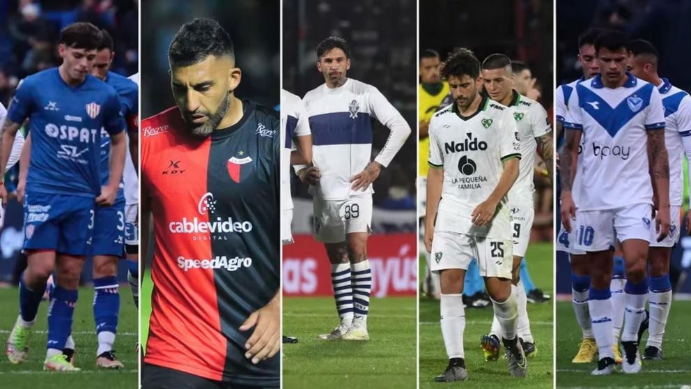 Liga Profesional 2023: lo que tenés que saber de los cinco equipos que hoy buscarán evitar el descenso