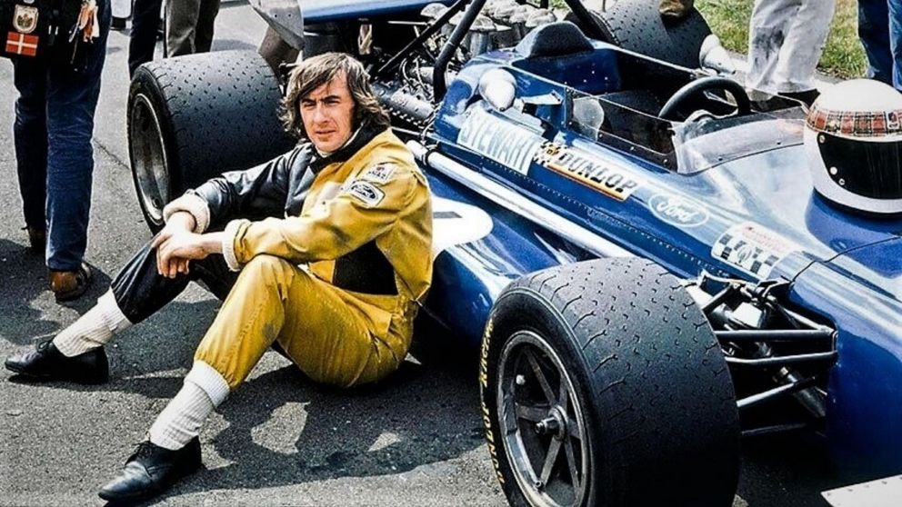 Jackie Stewart, uno de los diez pilotos en salir tres veces campeón de la Fórmula 1