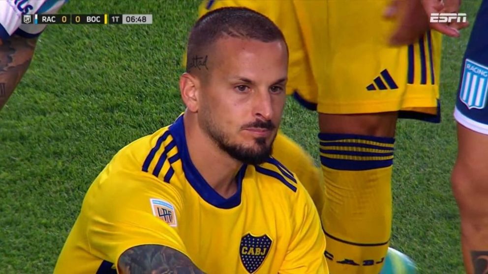 ¡Alarma en Boca!: Benedetto se lesionó contra Racing a días de la final de la Libertadores ante Fluminense