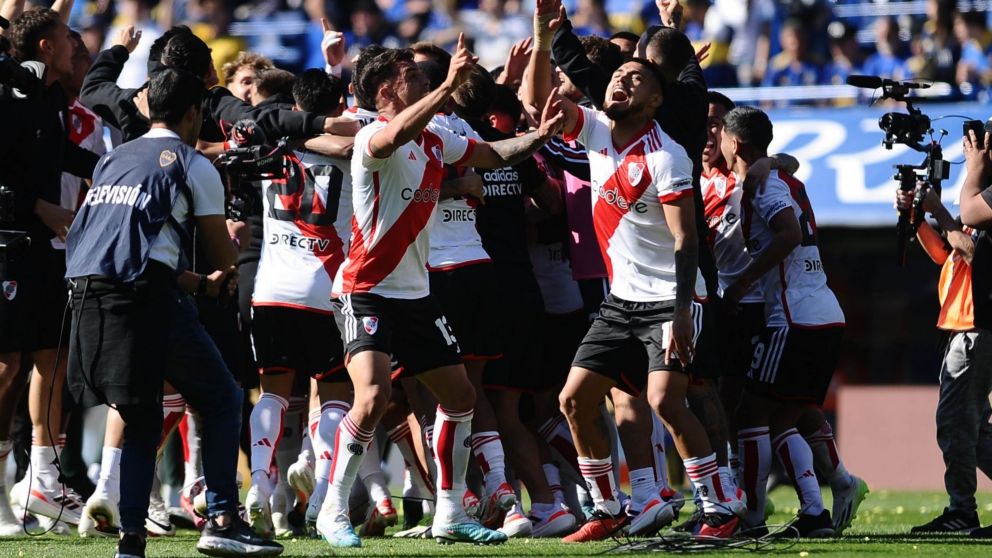 Los festejos y chicanas de River luego de la victoria frente a Boca en el Superclásico