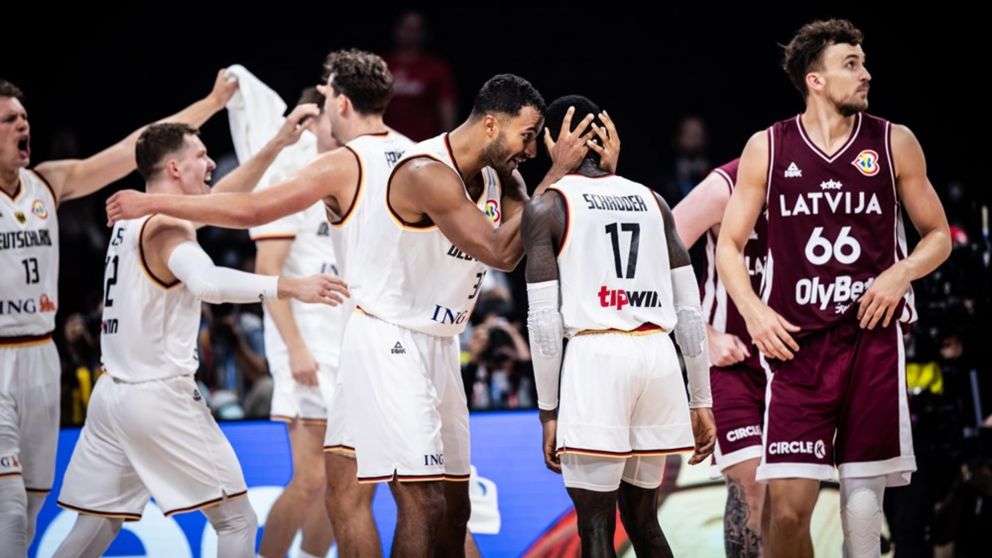 Mundial de Básquet 2023: Alemania le ganó a Letonia y es semifinalista