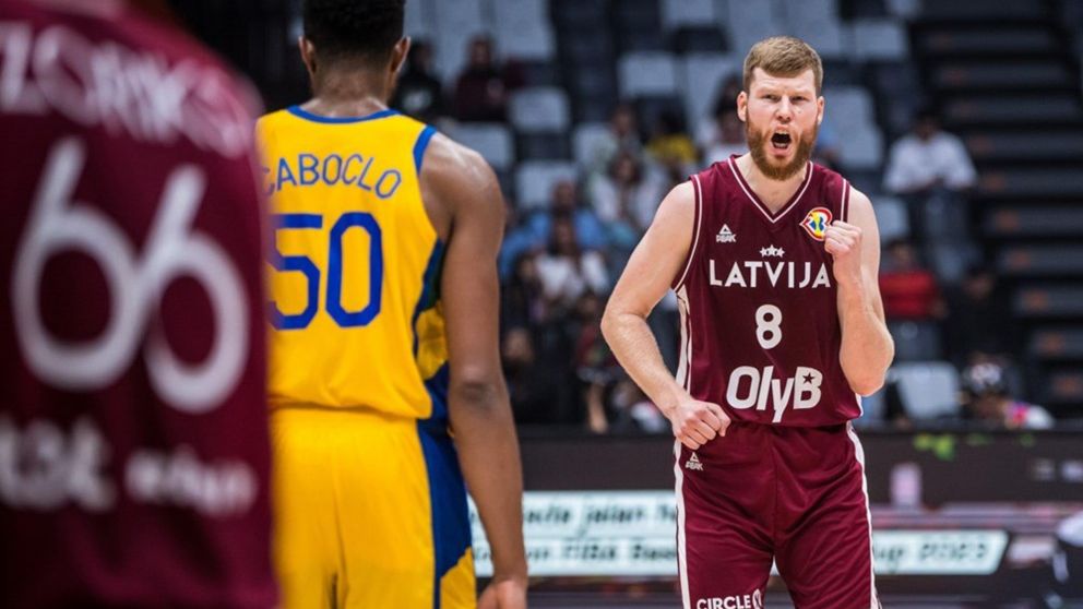Mundial de Básquet 2023: Letonia humilla a Brasil y lo echa del torneo