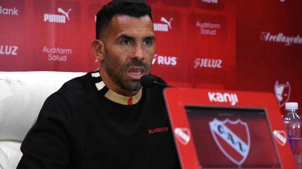Carlos Tevez se presentó en Independiente: "No estoy de joda, vengo a poner mi apellido y porque tengo huevos"