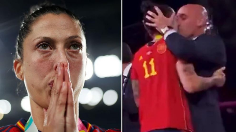 Luis Rubiales y el beso a Jenni Hermoso que provocó un escándalo en el Mundial Femenino 2023: los detalles