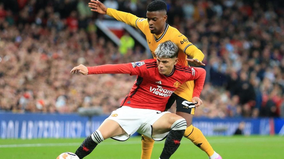 Con Garnacho y Lisandro Martínez de titulares, Manchester United venció a Wolverhampton